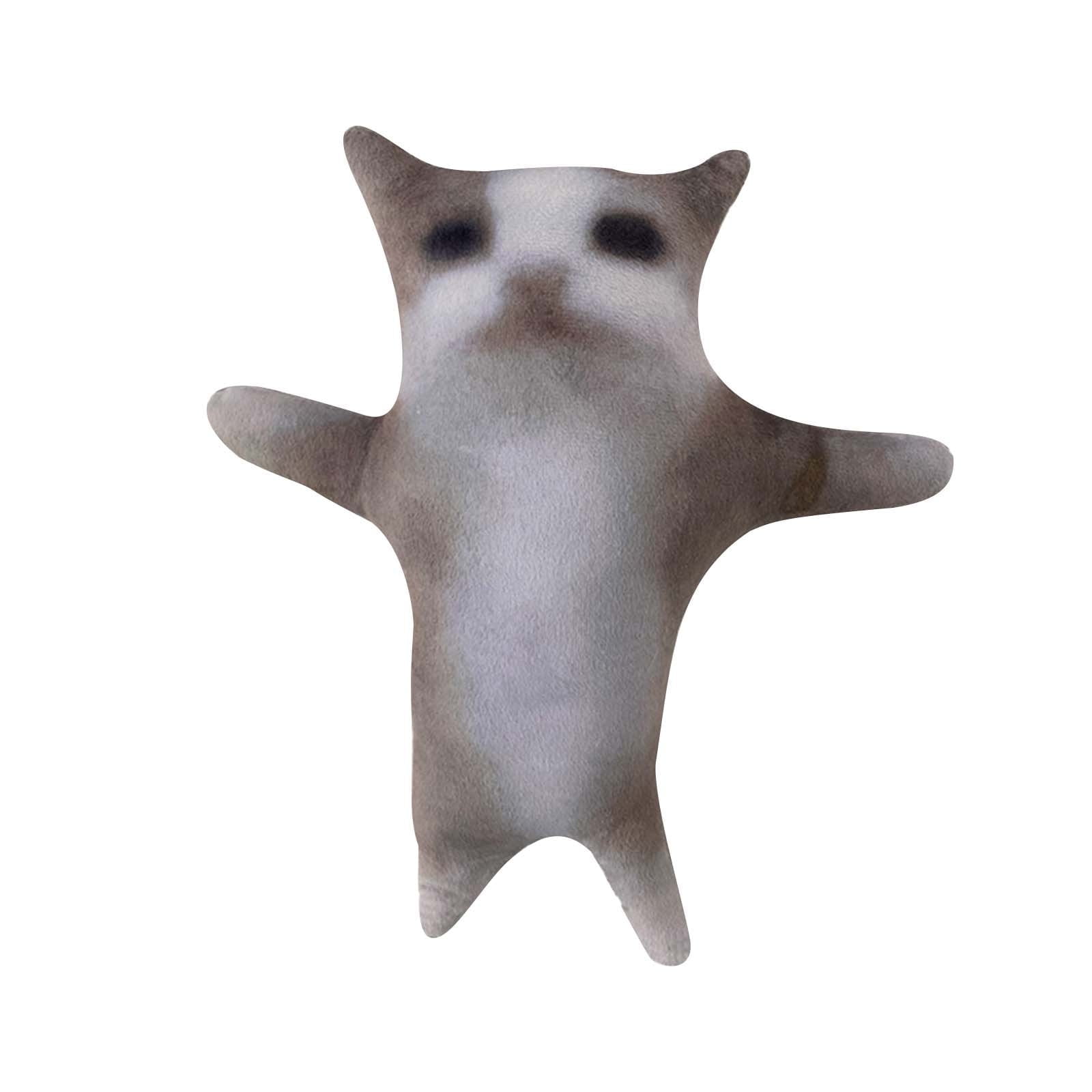 Printed Banana Cat Plush-Toy11.8in，Funny Wow Called Happy Cat，Stuffed Animal Adorable Anime Design Soft and Cuddly Perfect Christmas, Halloween, or New Year's Gift，Great Companion