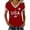 Red, variant on MEICHEN Women's 250Th Anniversary Print V Neck T Shirt 250Th Anniversary Tshirt Patriotic Tee