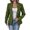 Dark Green, variant on Women's Dressy Lapel Collar Vintage Floral Blazers | Business Casual Long Sleeve Suit Jacket with Faux Flap Pockets Button Closure Fall Office Outfits