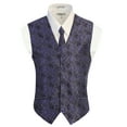 thumbnail image 2 of Gioberti Men's Formal 4pc Paisley Vest Necktie Bowtie and Pocket Square, 2 of 6