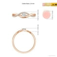 thumbnail image 4 of ANGARA Natural Diamond Infinity Swirl Promise Ring in 14K Rose Gold for Women (Size-2.9mm| Color-H| Clarity-SI2) | April Birthstone, Anniversary, Jewelry Gift for Women | Natural Diamond Ring, 4 of 9