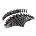 thumbnail image 4 of Kit de estiramiento de orejas de JieyueJewelry - Tapones y tapones acrílicos + túneles de silicona - Juego de expansores de medidores de oreja Joyas para piercings corporales, 4 of 4