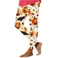 thumbnail image 2 of Women's High Waist Leggings Spooky Halloween Printed Yoga Pant Tummy Control Elastic Leggings Workout Athletic Lounge Pants, 2 of 4