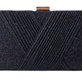 thumbnail image 2 of Bolso De Noche Bolso bandolera para mujer Durable Glitter Ligero Party Gathering (Negro), 2 of 5