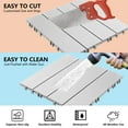 thumbnail image 2 of TrumanPick 72 PCS Deck Tiles Patio Pavers Interlocking Flooring Tiles 12"W x 12"L Waterproof Outdoor Flooring for Patio Garden Balcony Backyard All Weather Use, Light Gray, 2 of 12