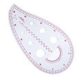 thumbnail image 4 of 4Pcs Plastic DIY Sewing Ruler French Curve Measuring Template Tailor Drawing Painting Craft Tool, 4 of 8