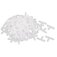 thumbnail image 1 of Separadores de plástico en forma de T para azulejos de pared y suelo 3mm blancos 100pcs, 1 of 2