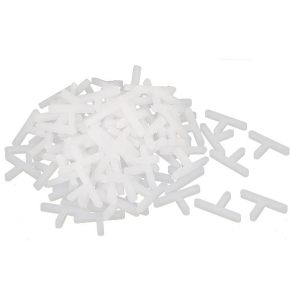 Separadores de plástico en forma de T para azulejos de pared y suelo 3mm blancos 100pcs