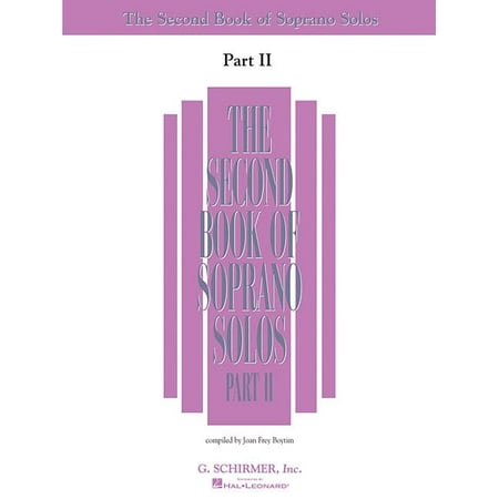 The Second Book of Soprano Solos Part II: Book Only