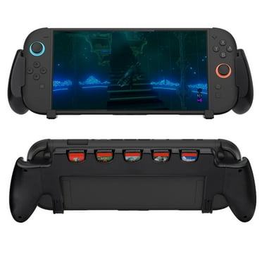 Mcbazel Console Grip with 5 Game Slots Compatible with Nintendo Switch 2, Black (NOT for Switch 1)