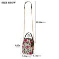 thumbnail image 2 of FORMRS Crossbody Bag for Women Quilted Travel Shoulder Cell Phone Purse with Chain Strap Handbag, Pink Flowers, 2 of 7