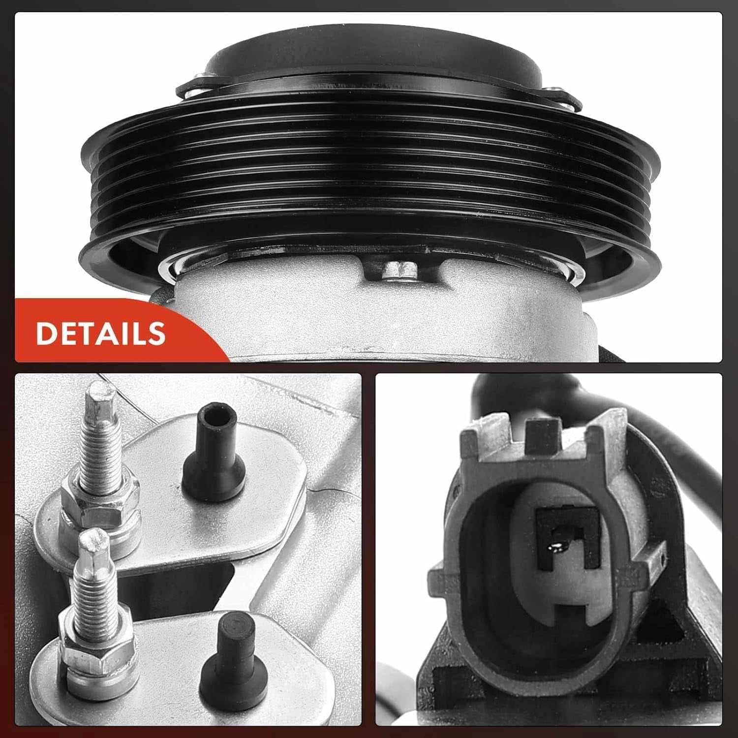 A-Premium AC Compressor with Clutch Compatible with Acura MDX 2014-2016 Honda Pilot 2016-2020 Ridgeline 2017-2019 V6 3.5L