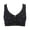 Black, variant on Women's Printed Wirefree Racerback Bra Plus Size Seamless Comfort Full Coverage Bras