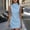 *Blue, variant on Women's Sleeveless Turtleneck Bodycon Mini Dress,Form Fit Casual Party Dress Beige,Women's Plus XXL