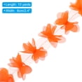 thumbnail image 2 of 10 Yards Flower Lace Ribbon, 6cm W Lace Fabric Flower Lace Trim 3D DIY Sewing for Craft Wedding Dress, Orange, 2 of 5