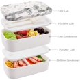 thumbnail image 1 of Bento Box pour Enfants - Contenants pour Adultes - Boîte Alimentaire à 3 Compartiments - Idéal pour une Alimentation Contrastée et Équilibrée (Violet), 1 of 7