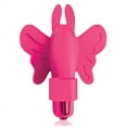 thumbnail image 5 of Sex toy Gift Set bundle of Crystalline TPR Cock Sleeves, 6 Pack, Clear And Icon Brands Flirt finger Butterfly, Finger Vibrator, Pink, 5 of 5