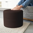 thumbnail image 1 of Puf otomano ZICOTO Beautiful Boucle con relleno de espuma rojo, 1 of 7