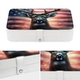 thumbnail image 4 of Independence Day PU Leather Jewelry Box with Removable Compartment and Necklace Organizer Display Case - Portable, 4 of 6