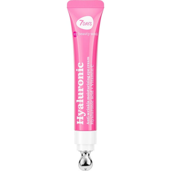 7DAYS Hyaluronic Acid Eye Cream, Anti Aging, for Dark Circles, Wrinkles, Eye Serum with Cooling Massager, 0.6 fl.oz