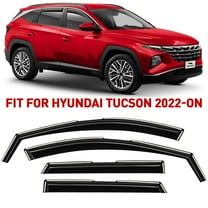 Voron Glass in-Channel Extra Durable Rain Guards for Hyundai Tucson 2022-2026, Window Deflectors, Vent Window Visors, 4 Pieces - 200681