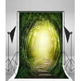 thumbnail image 3 of ABPHOTO Polyester 5x7ft Photography Backdrop Fairytale Road in Dark Forest Nature Jungle Backdrops for Photo Shoots Lovers Party Game Adult Kids Baby Personal Portrait Photo Background Studio Props, 3 of 4
