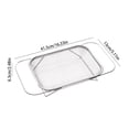 thumbnail image 2 of Over the Sink Colander, Expandable Baskets with Fine Mesh Strainer Handle Stainless Steel Rectangle Kitchen Colanders for Strain Drain Rinse Fruits Vegetables Pasta New Home Essentials, 2 of 3