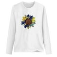 thumbnail image 4 of Chemises & Blouses Aqestyerly T-Shirt Imprimé Décontracté Ample à Col Rond Manches Longues pour Femmes, 4 of 5