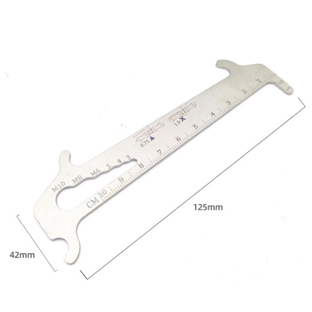 DeeCozy Bicycle Chain Checker Stainless Steel Bike Chain Measuring