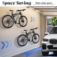 thumbnail image 3 of Yeabett Garage Bike Rack Wall Mount Hanger 2-Pack Adjustable Space Saving Horizontal Bicycle Rack for Mountain/Road/Hybrid Bikes | Secure Home Storage, 3 of 10