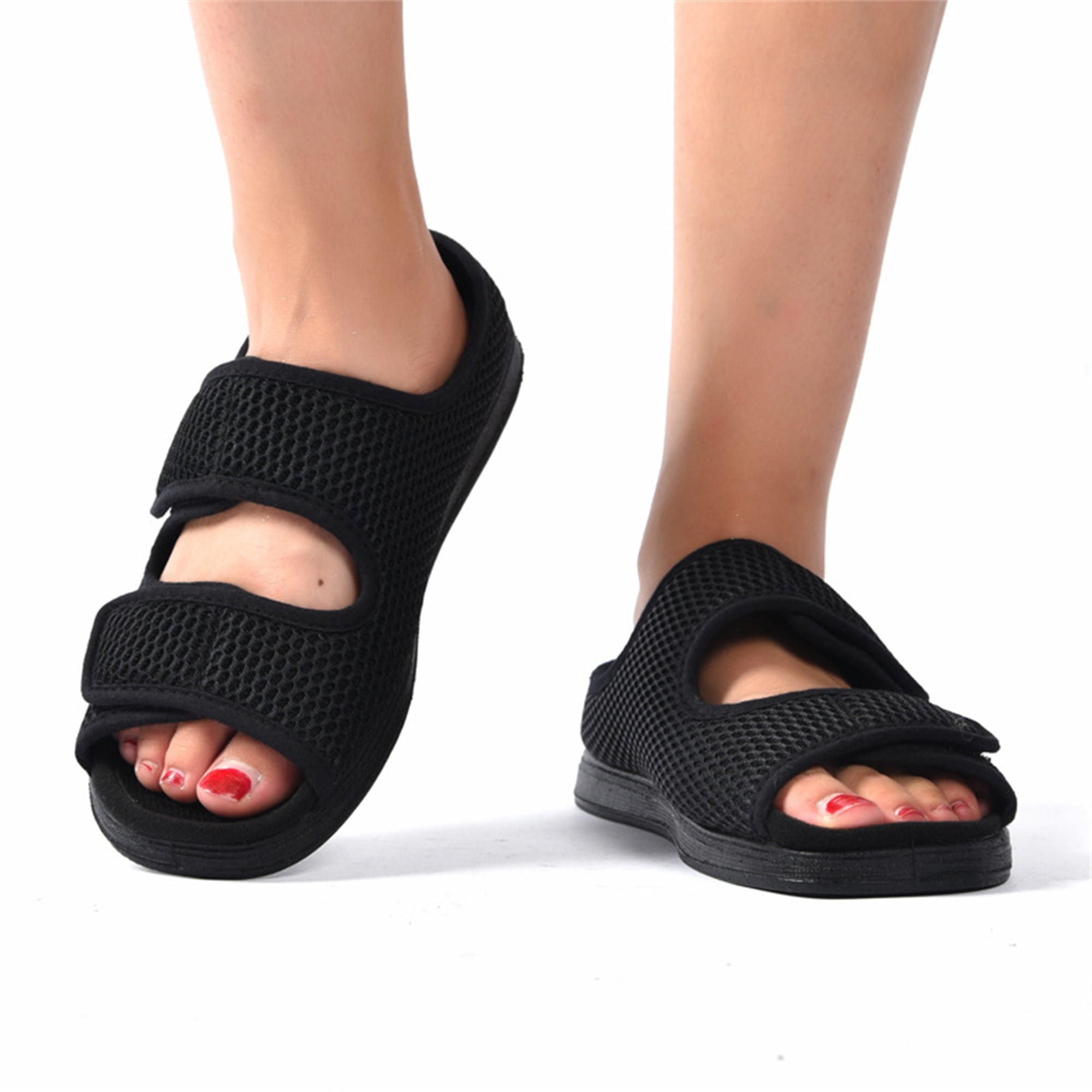 YOURDIARY Men Women Diabetic Sandals Open Toe Extra Wide Shoes for Edema Arthritis Swollen feet