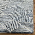 thumbnail image 3 of SAFAVIEH Abstract Brock Geometric Runner Rug, Blue/Ivory, 2'3" x 20', 3 of 5