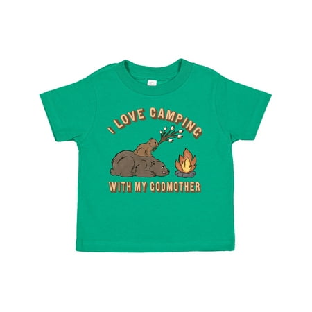 

Inktastic I Love Camping with My Godmother Gift Toddler Boy or Toddler Girl T-Shirt