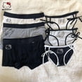 thumbnail image 2 of Bragas de algodón originales de Hello Kitty, ropa interior cómoda y transpirable de dibujos animados Sanrio, regalo japonés para parejas, 2 of 4