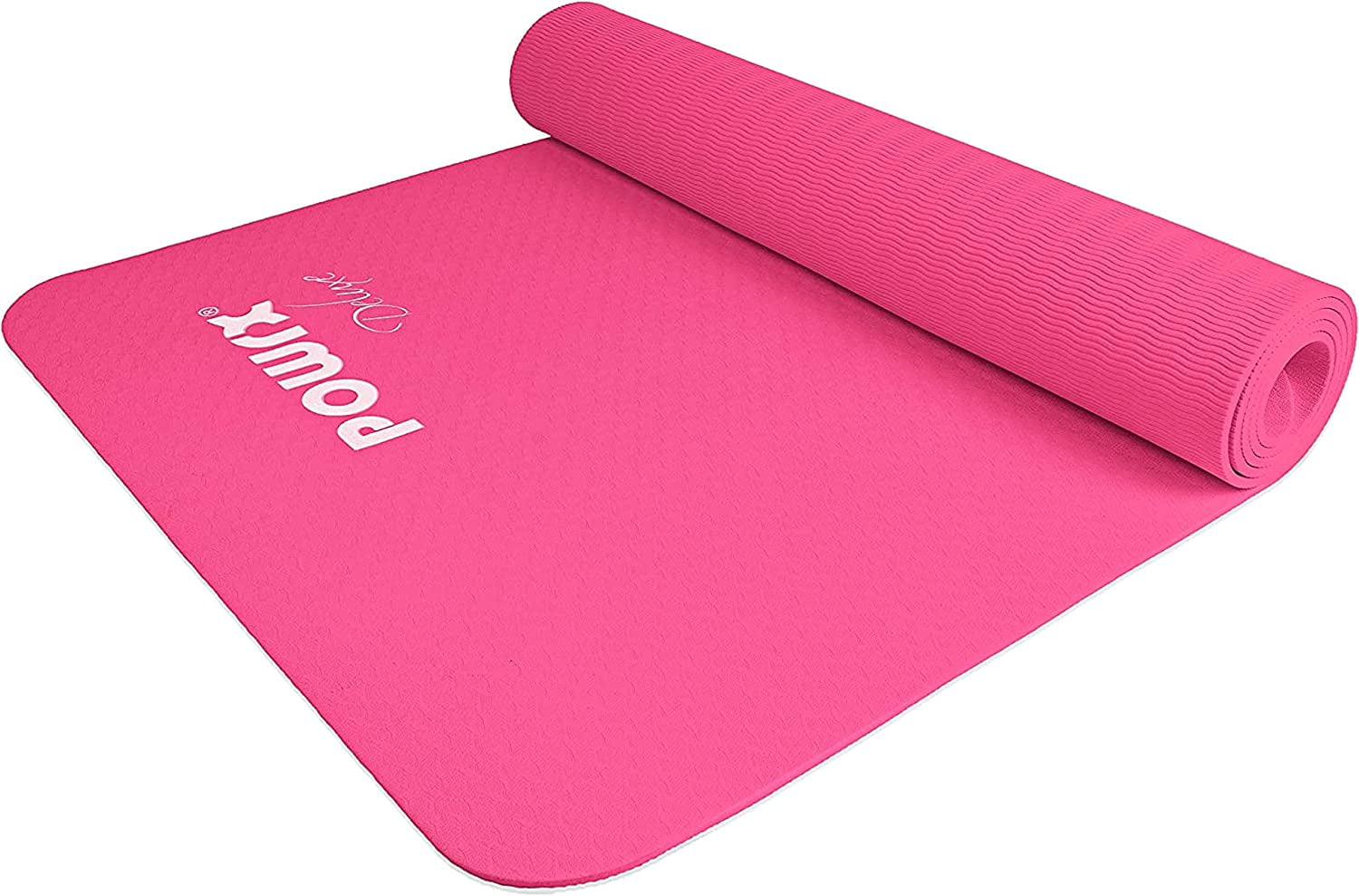 Powrx Yoga Mat Tpe With Bag Excersize Mat For Workout NonSlip Large