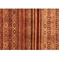 thumbnail image 1 of Ahgly Company Indoor Rectangle Abstract Orange Contemporary Area Rugs, 2' x 4', 1 of 1