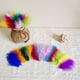 thumbnail image 3 of Nvzi 200 plumas esponjosas de 3,9 a 5,9 pulgadas para hacer manualidades, decoración de bodas y fiestas, color azul oscuro A, 3 of 5