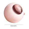 thumbnail image 3 of Removedor de pelo redondo reutilizable portátil de bola de rodillo de pelusa para pelo de mascota rosa, 3 of 3