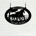 thumbnail image 3 of Craftnamesign Custom Outdoor Metal Horse Farm Sign, Metal Name Sign Outdoor, Welcome Farm Sign, 3 of 3