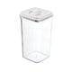 thumbnail image 2 of Recipiente hermético para almacenar alimentos, envase de plástico transparente de cereales de una pieza con tapa fácil de cerrar para organizar la despensa, sin BPA, 1950 ml, 2 of 6