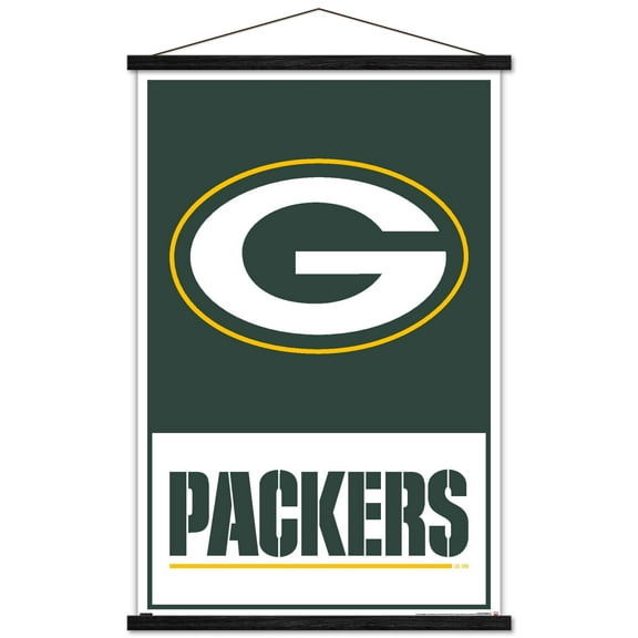 NFL Green Bay Packers - Logo 21 Wall Poster with Magnetic Frame, 22.375" x 34"
