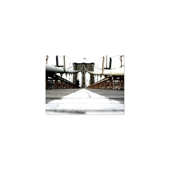 Trademark Art "Brooklyn Bridge" Canvas Art by Yale Gurney