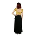 thumbnail image 4 of Sari Petticoat Stitched Indian Saree Petticoat Adjustable Waist Sari Skirt (Black), 4 of 8