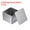 Silver, variant on Uxcell Rectangular Tin Box, Metal Storage Tin Box Portable Storage Container with Lid for Tea Candy Treats Gifts Red