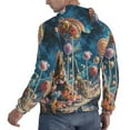 thumbnail image 6 of Fotbe Men's Hoodie with Starry Sky Planet Lollipop Pattern - Kangaroo Pocket Pullover Hooded Sweatshirt, Perfect for Daily Wear, Travel, and Home-4X-Large, 6 of 7
