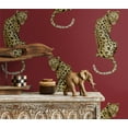 thumbnail image 2 of Daisy Bennett DB20201 20.5 x 216 in. Leopard King Peel & Stick Wallpaper, Red, 2 of 7