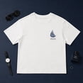 thumbnail image 3 of NIPAXO Boys T-Shirt Sailboat Print Cotton Blend Short Sleeve Nautical Graphic Tee for Boys, White, Sizes 4-5Y, 3 of 6