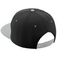thumbnail image 2 of Daxton Classic Snapback Hat Custom A to Z Initial Varsity Letters, Black LGrey Hat White Black Letter L, 2 of 2