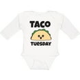 thumbnail image 3 of Inktastic Kawaii Taco Tuesday Boys or Girls Long Sleeve Baby Bodysuit, 3 of 5