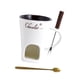 thumbnail image 2 of Juego de olla para fondue, olla para derretir chocolate, taza para derretir chocolate, taza para fondue Blanco, 2 of 9